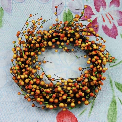 Natural Branches With Fruits Wreath Christmas Decorations
