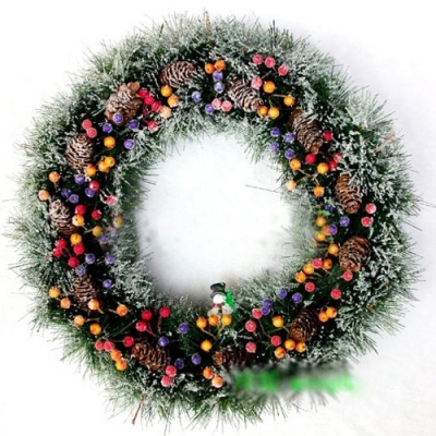 PVC Delightful Wreath Christmas Decorations