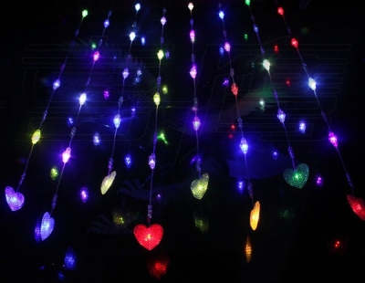 Colorful Heart LED String Light Christmas Decorations