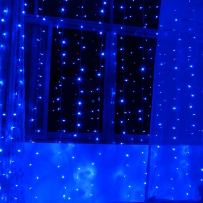 Beaded Blue LED String Christmas Decorations