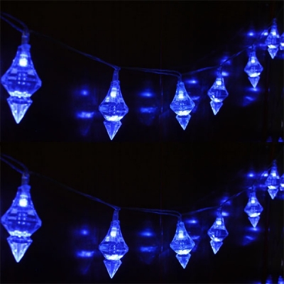 Blue LED String Lamp Three-dimensional Christmas Decorations