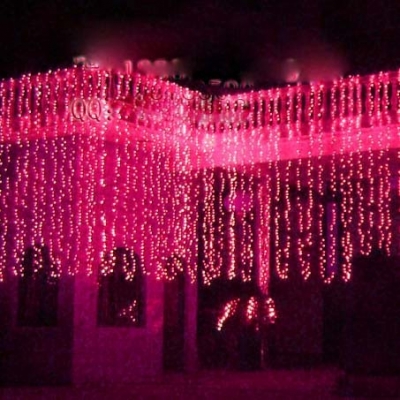 Red Waterfall Style LED String Lamp Christmas Decorations