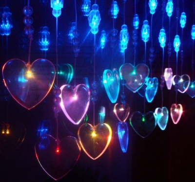 LED String Lamp Colorful Heart Shape Christmas Decorations