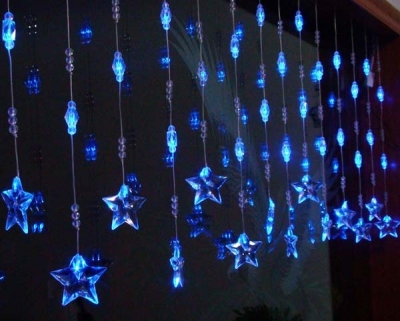 Blue Star Shape LED Lamp Christmas Decorations