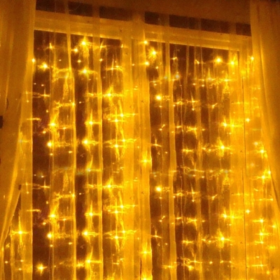 Yellow Ceiling LED String Lamp Eletronic Component Christmas Decorations