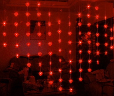 Red Heart-shaped Indoor & Outdoor Christmas Decorations