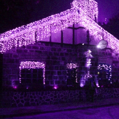 Flower Shelf Purple Color LED String Light Christmas Decorations