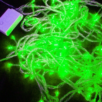 String LED Light Green Christmas Decorations