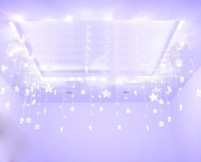 Deluxe LED String Light White Twinkle Stars Shape Christmas Decorations