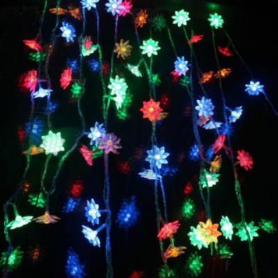 Colorful Flowers 5M LED String Light Flickering Christmas Decorations