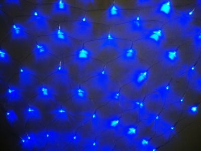 Pretty Blue Meshwork LED Light Christmas Decorations