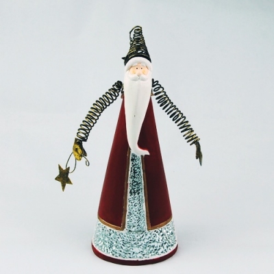 Exquisite Brown Ceramic Santa Claus Decoration & Gifts Christmas Crafts