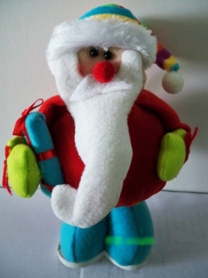 With Long Beard Standing Snowman Dolls Decoration Christmas Crafts
