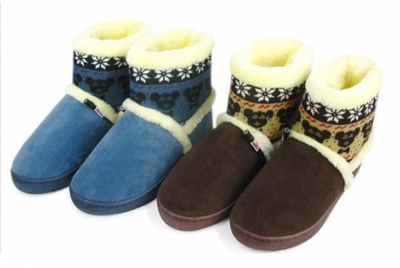 USB Powered Wool & Cotton Cold Resistant Christmas Shoes