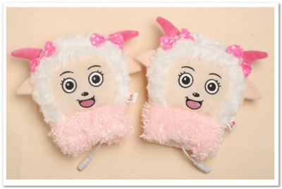 USB Powered Stylish Cartoon Warm-keeping Christmas Gloves