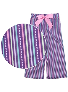 Striped With Bow Pajama Pants Children Sleepwear