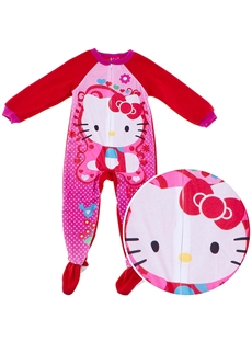 Footed Pajamas Red & Pink Children Sleepwear