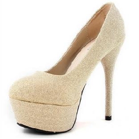 Apricot Sexy & Elegant Waterproof High Heel Shoes