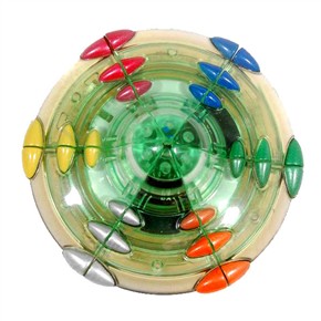 Mysterious UFO Shape With Built-in Colourful Sticker Transparent Magic Cube Puzzle Game Toy