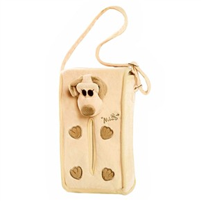 Cute Doggie Style Khaki Soft Plush Tissue Box
