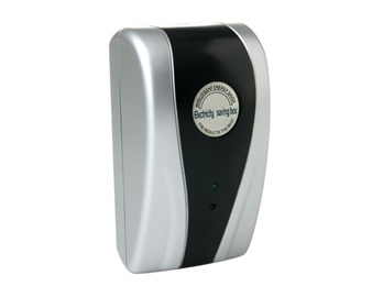 Powerful Digital With LED Lights Silver Electricity Energy Saver Box