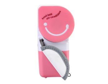 With USB Handheld Pink Air Condition Cooler Fan
