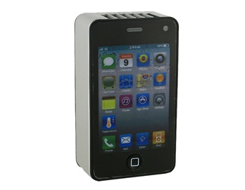 Black Cell Phone Shaped USB Mini Air Conditioner Cooling Fan