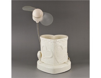 Rechargeable Heart-shaped With Fan Pencil Vase