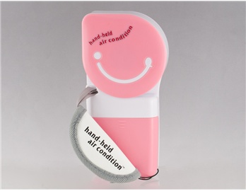 Portable Pink Hand-held Air Condition Fan Home Decor