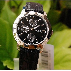 Chronograph Automatic Leather Men Watch Q5 A7 Free Shipping