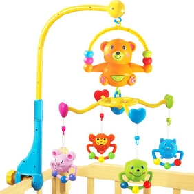 12 Musics Bed Bells Little Bear Baby Mobiles