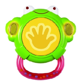Portable Frog Shaped Vocal Tabor Baby Rattles