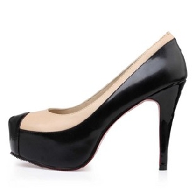 Platform Super-high Heel Leather Women's Bridal Shoes