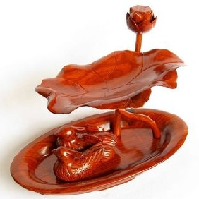 With Mandarin Duck & Lotus Eternal Love Meaning Carved Wedding Gifts