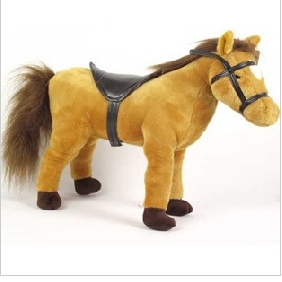 Brown Horse With Saddle Birthday & Gifts Stuffed & Plush Animal