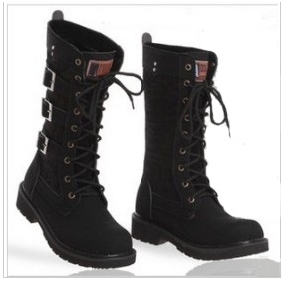 Black With Buttons Casual & Stylish Men's Boots