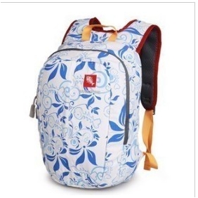 White & Blue Shoulders Nylon Hiking Backpacks