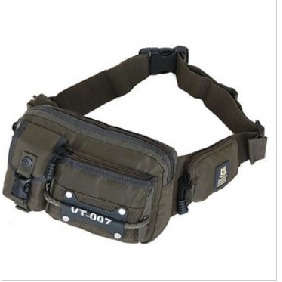 Army Green With Buttons Waterproof Waist Bags