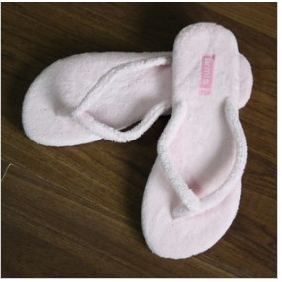 Pink Wool Anti-flip Women's Slippers