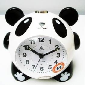 Black & White With Wonderful Music Plastic Table Clocks