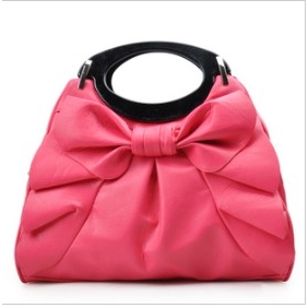 Red Elegant With Big Bow Handbags