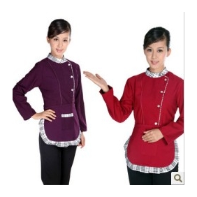 Long Sleeve With Apron Restaurant Uniforms