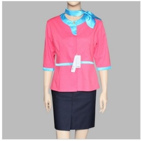Pink Middle Sleeve With Blue Tie Uniforms