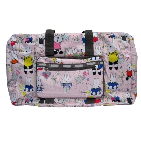 Cartoon Images On Nylon With Huge Capacity Travel Bags