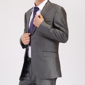With Button Silver Single Breasted Other Men's Clothing