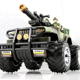 Camouflage Remote Control Simulation Car Action Figure