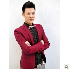Cotton Red Sleeve With Button Other Men's Clothing