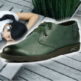 Cortex Blackish Green Smooth Face Men's Casual Shoes