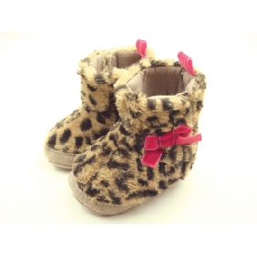Leopard Wool Anti-slip Baby Boots