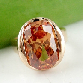 Huge Gem Square Shape Transparent Wedding & Engagement Rings